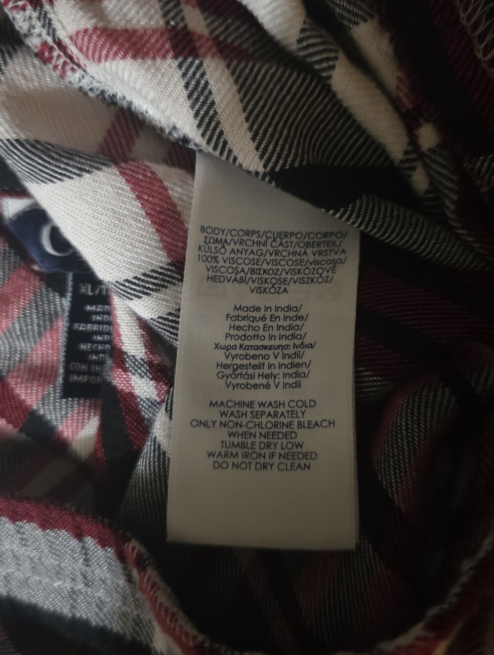 Chaps Plaid Maxi Skirt in Red , Black, and Cream Size XL - Picture 7 of 7